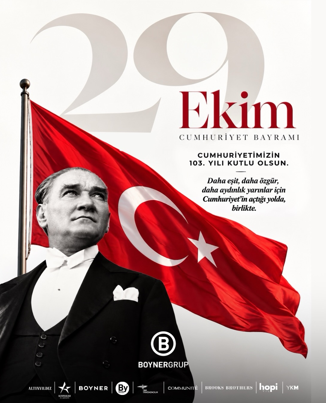 #repost @boynergrup 

Cumhuriyetimizin kurucusu Ulu Önderimiz Mustafa Kemal Atatürk’ü ve tüm kahramanlarımızı saygı, min...
